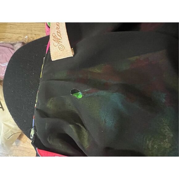 Stunning Mara Hoffman Neon Bright Silk Butterfly Style Blouse Size 6 - Picture 10 of 10